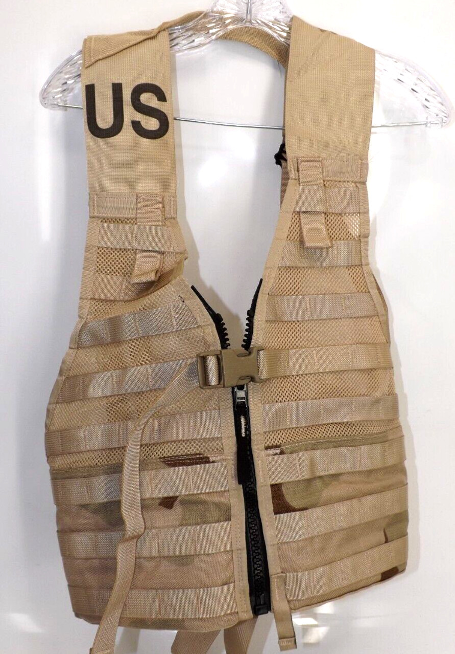 Molle II Military Desert Camo Load-Carry Equipment Vest - Fighting load Carrier