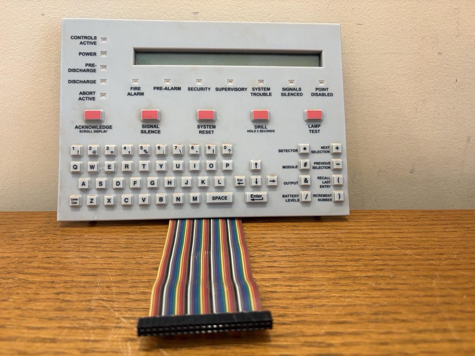 Notifier LCD Keypad Display Module for NFS-320/NFS2-640 Panel - Tested FREE SHIP