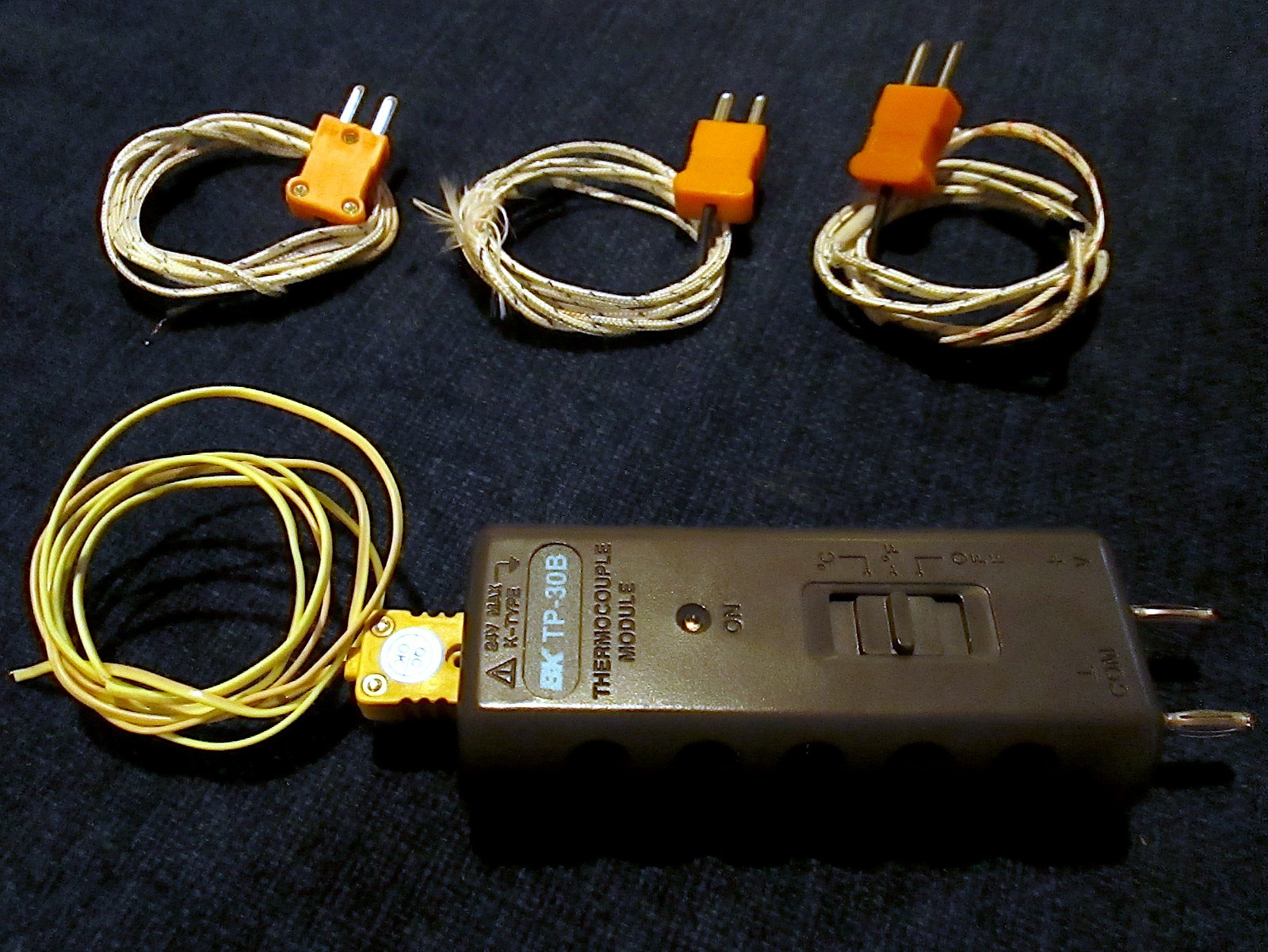 BK Precision TP-30B, Universal Temp. DMM Module, with K-Type Thermocouple Probes