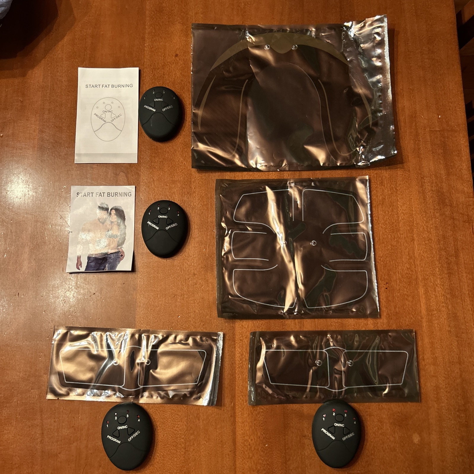 Rechargeable EMS Muscle Abdominal Training Device Arms & Hips Muscle Stimulator