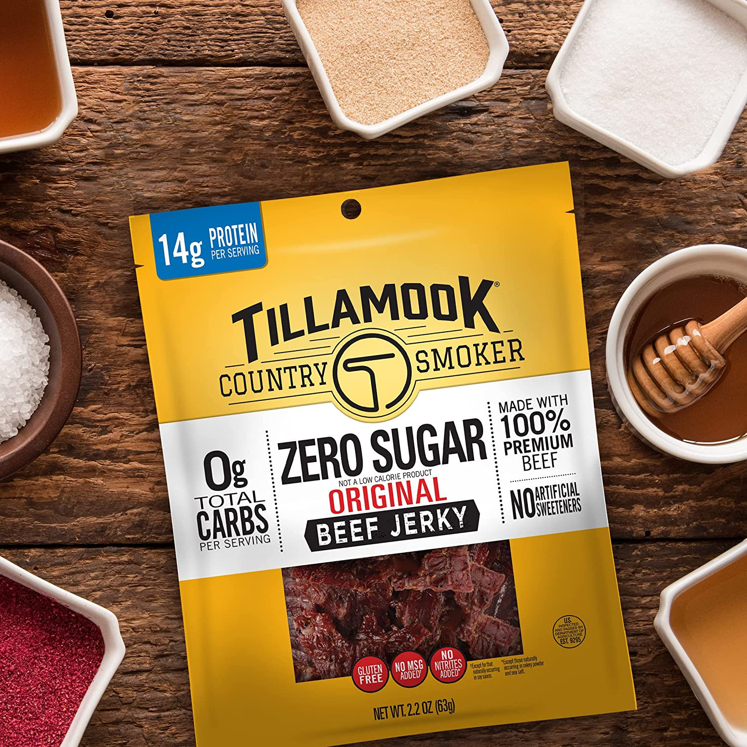 Keto Friendly Zero Sugar Beef Jerky, Original, 6.5 Ounce