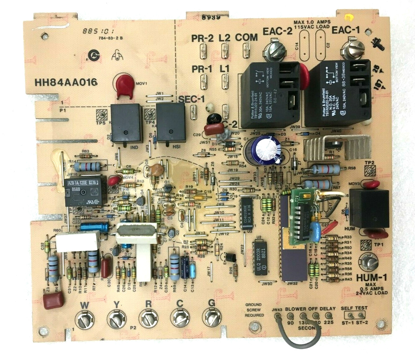 Carrier Bryant Payne HH84AA016 Furnace Control Board used  #P900