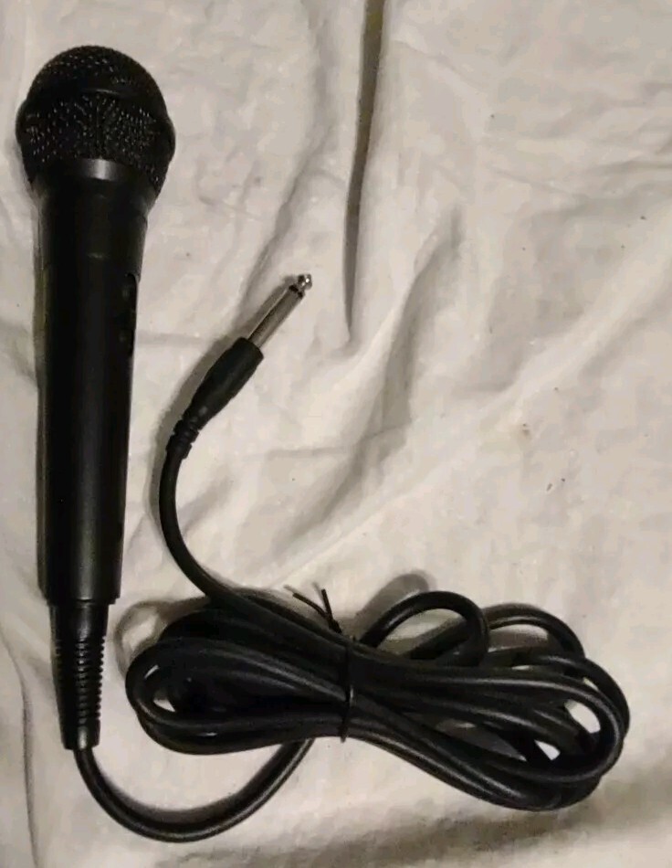 Microphone With 10 Ft. Cord High-Grade Low-Noise Cable On/Off Switch Karaoke