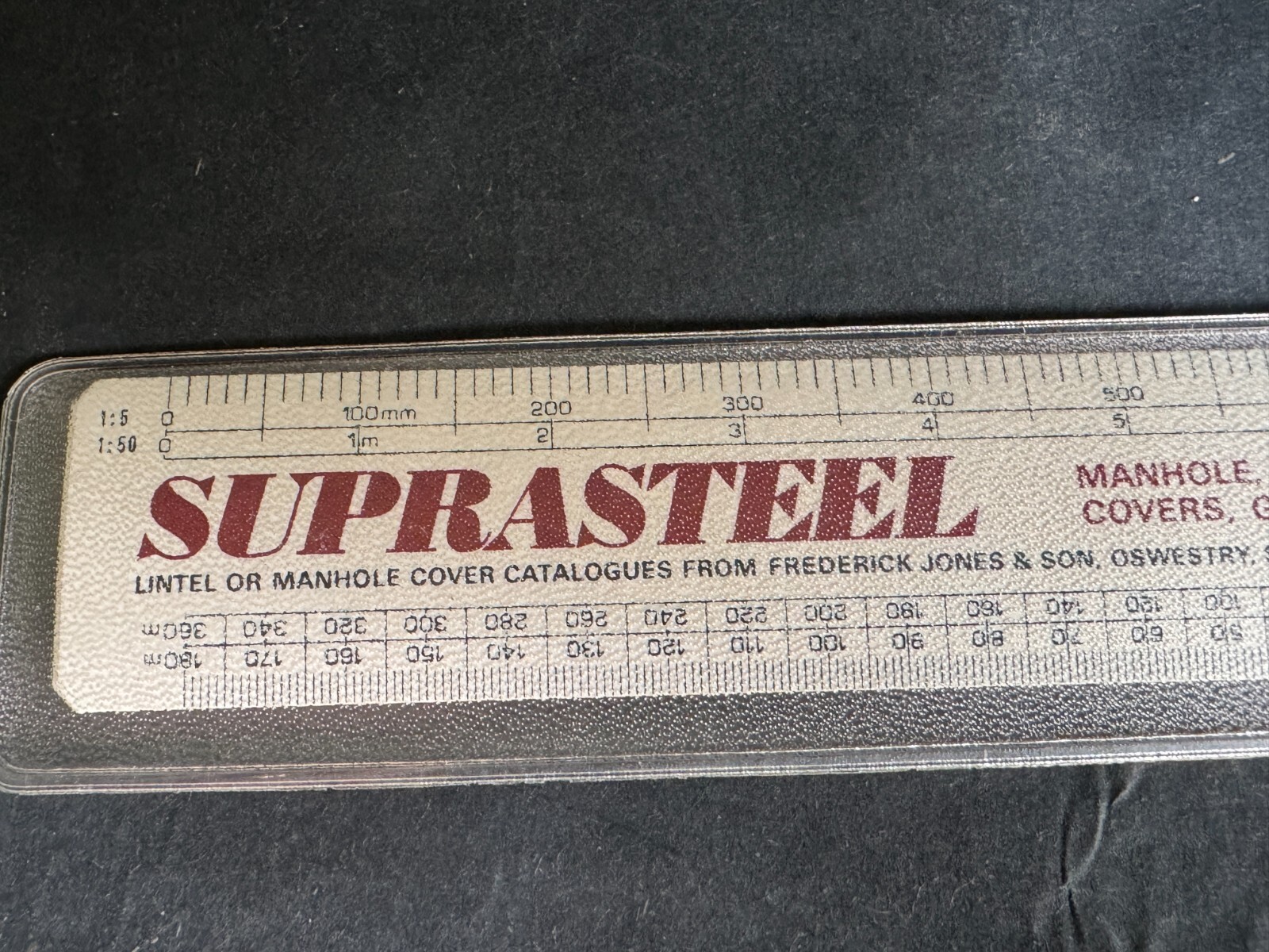 VINTAGE ADVERTISING RULE RULER SUPERLINTEL TEH SPCIFIERS LINTEL
