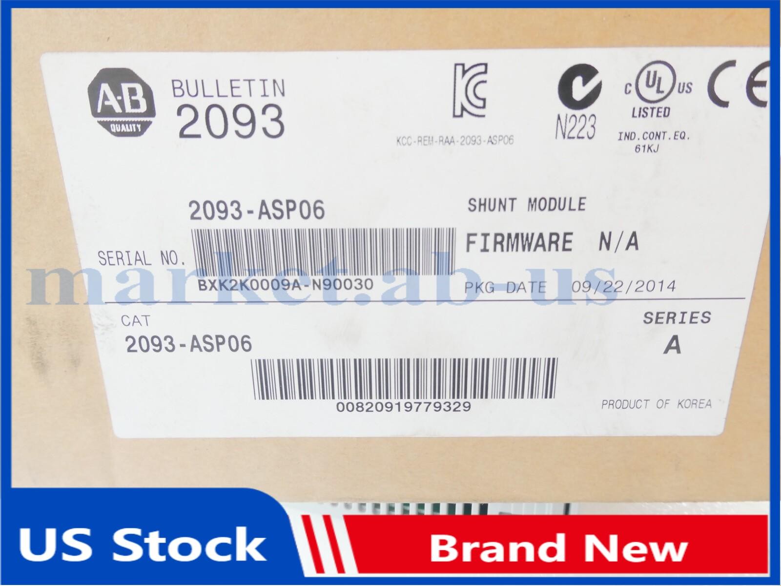 New AB 2093-ASP06 Free Shipping New in Box New Factory Sealed PLC US