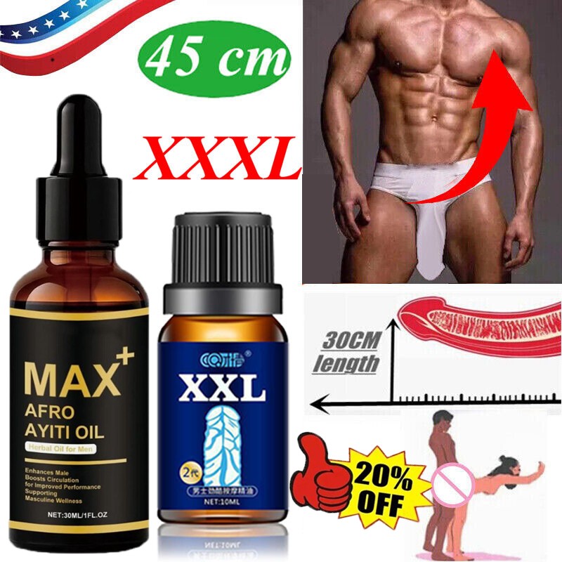 5PCS Max+ Afro Ayiti Oil Herbal Oil for Man Enhances Male Boosts Circulation USA