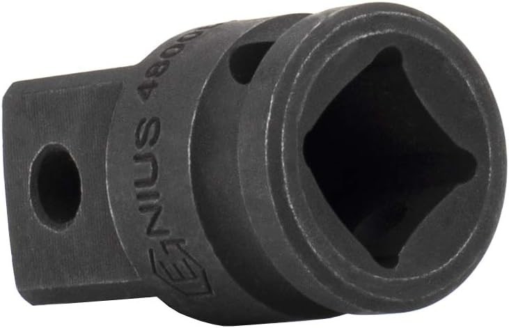 Genius Tools 480066CM 1/2" Dr. Impact Adapter 112"Fx3/4" One Size