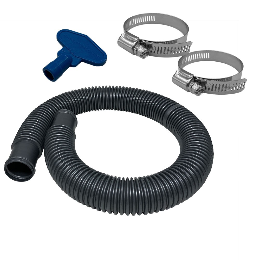 Puri Tech Durable Pool Filter Hose, Above Ground, 2 Hose Clamps, 1.5 in  x 3 ft