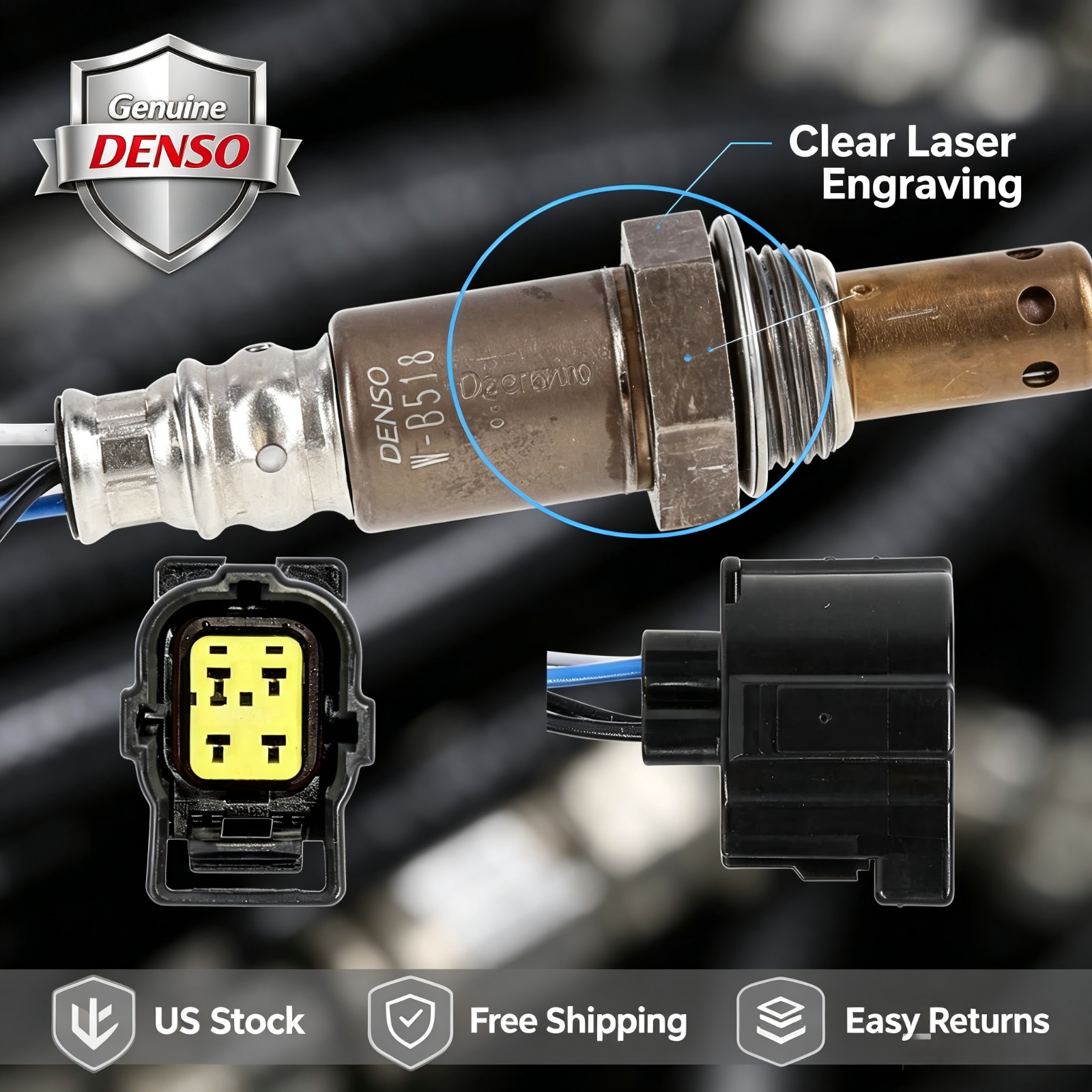 DENSO 234-4756 Oxygen Sensor Downstream for DODGE DAKOTA 4.7L V8 2006-2007