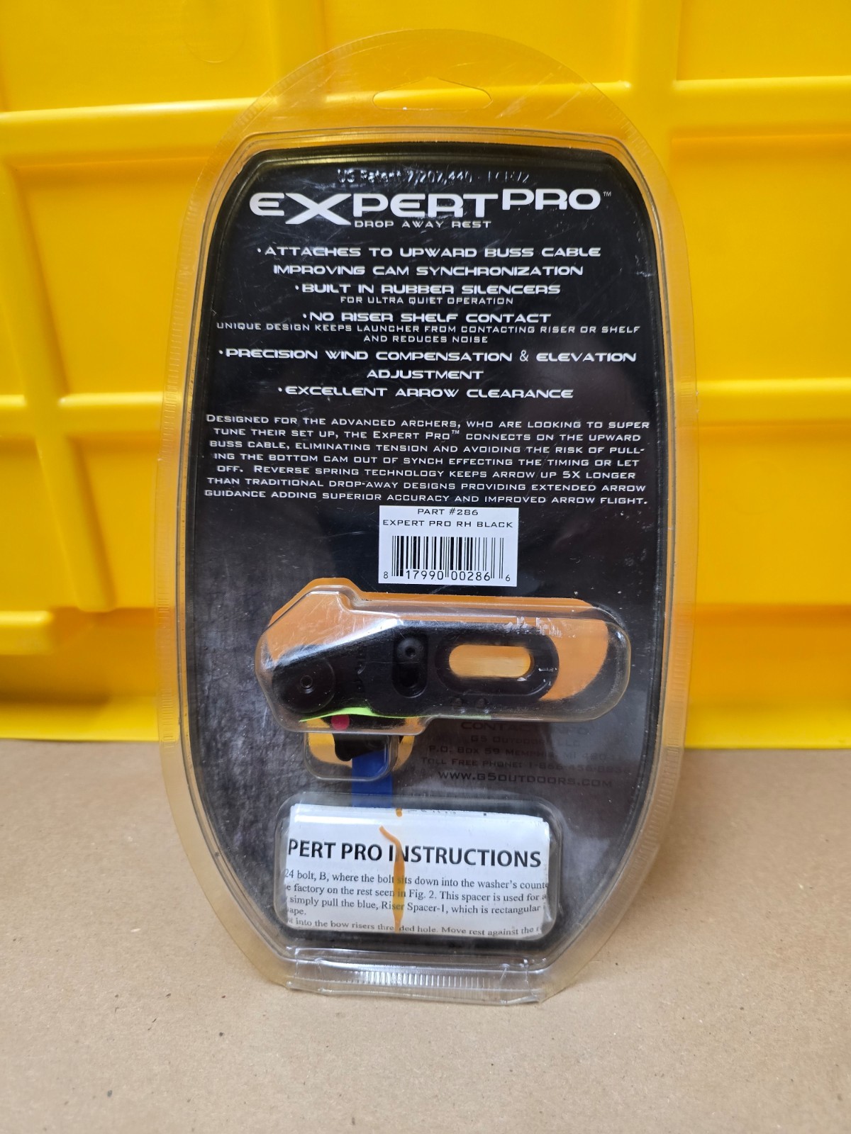 G5 Expert Pro Drop Away Rest Right Hand Model PART#286