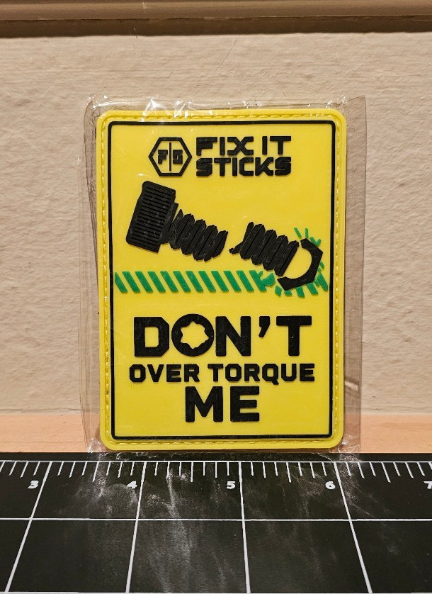 Shot Show 2026 Fix It Sticks Don't Over Torque Me morale Patch