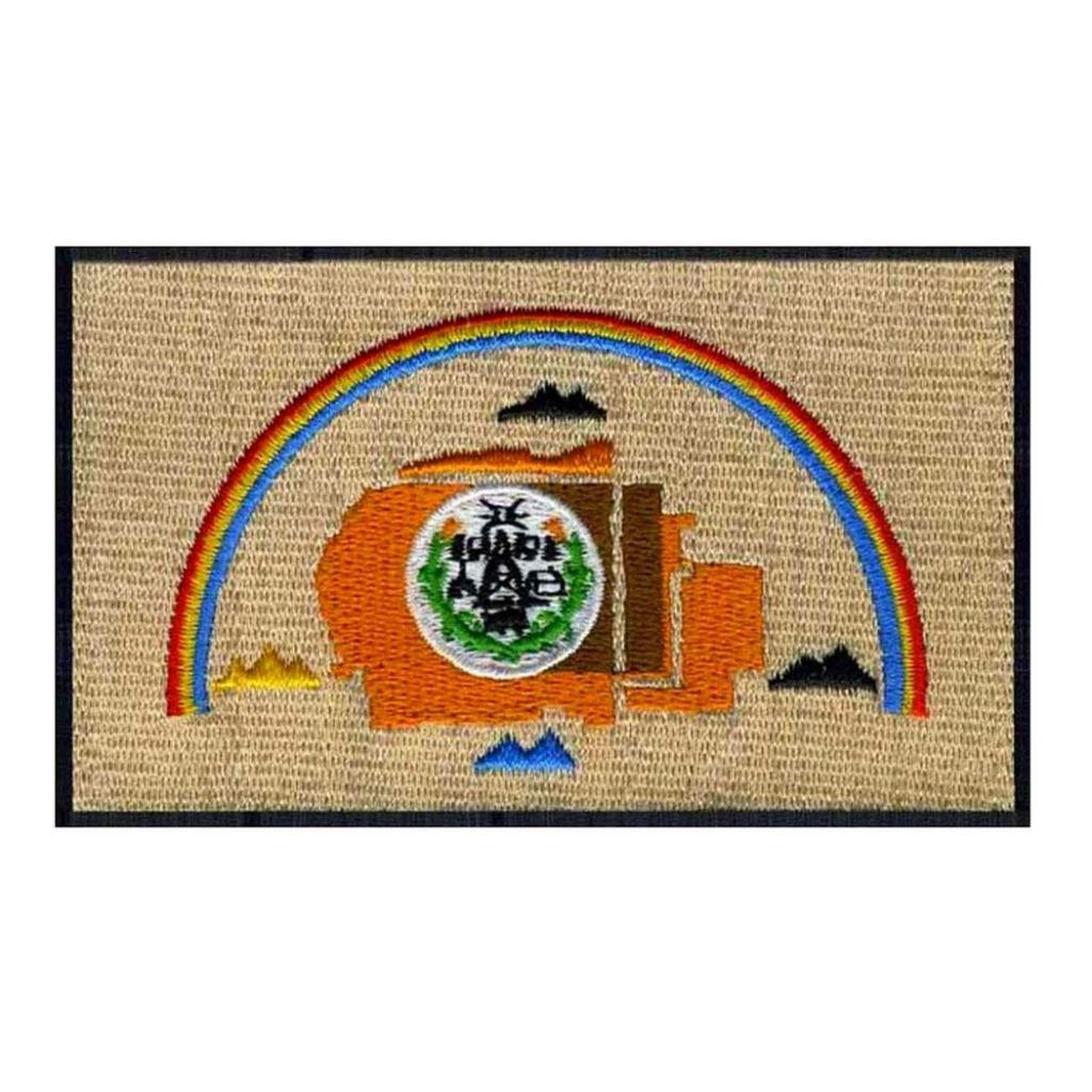 NAVAJO NATION FLAG IRON ON PATCH 3" Embroidered Applique Native American Pride