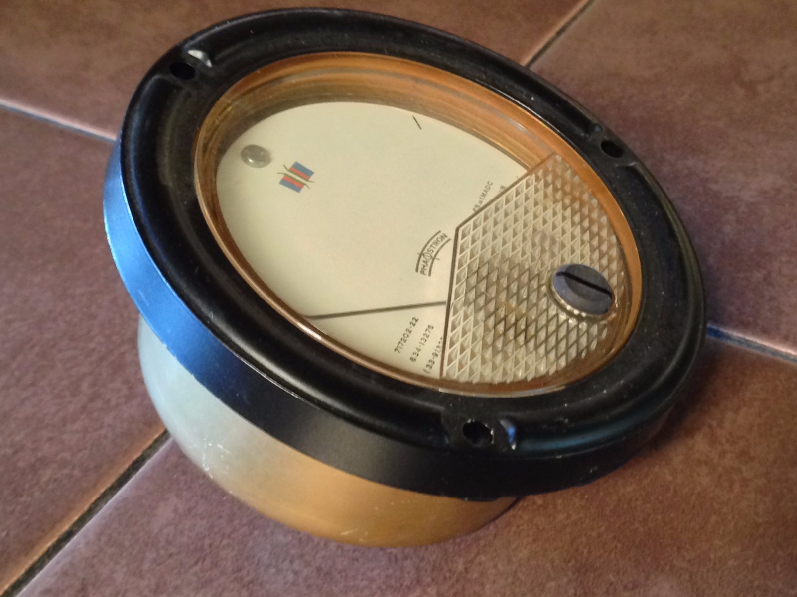 Phastron 2.5" Milliamp Meter, FS=1madc.