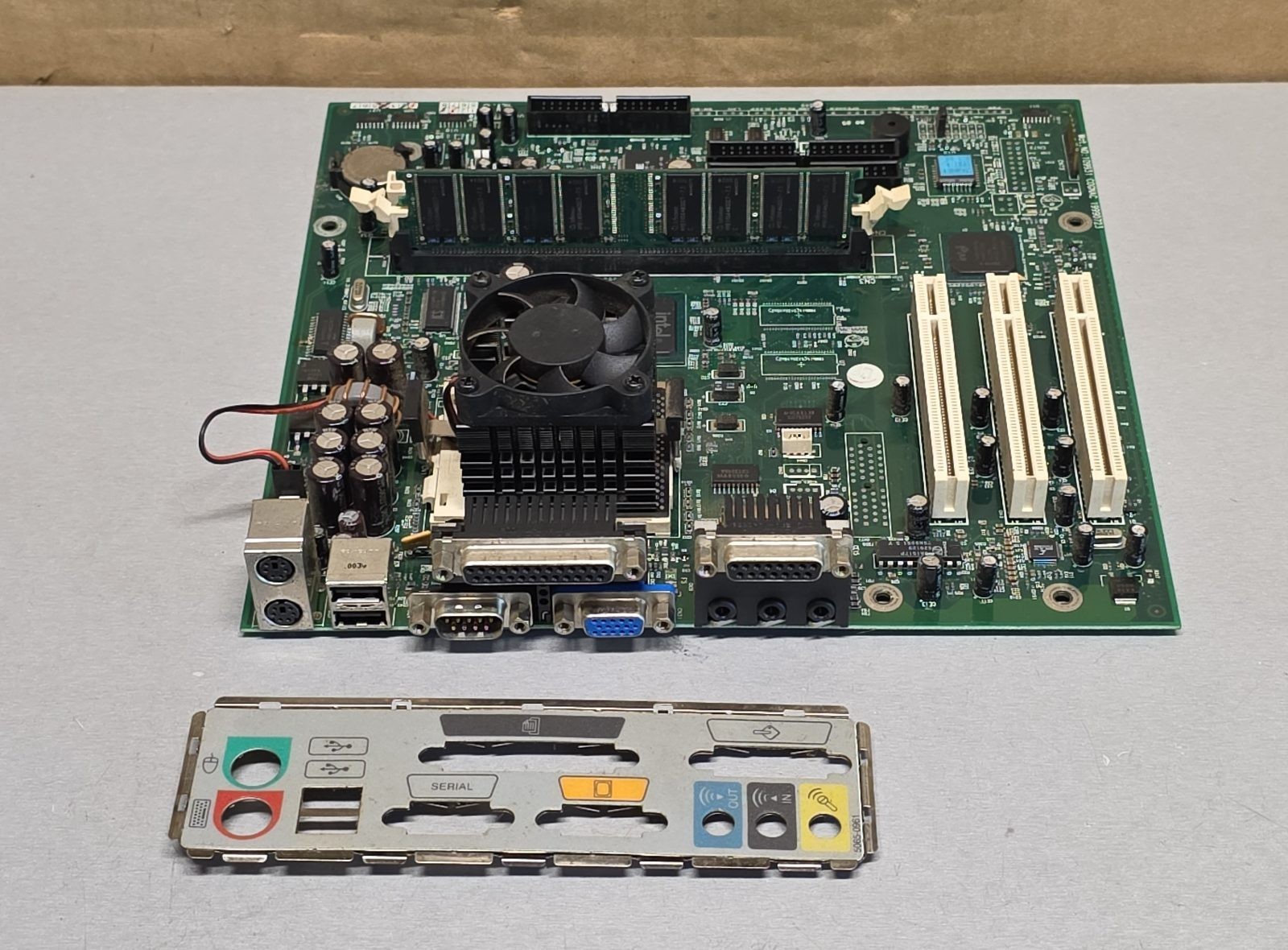HP 109931 Cognac Socket 370 Motherboard w/ Intel Celeron 533MHz CPU