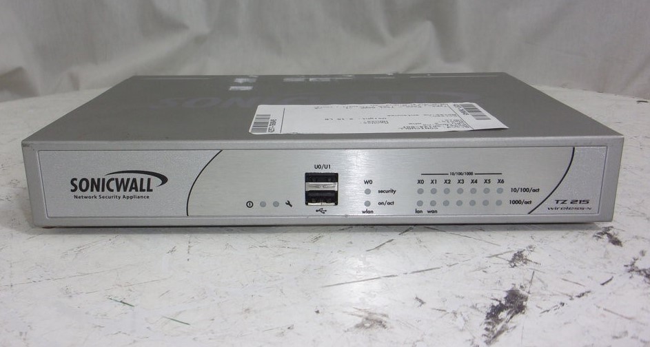 SonicWall TZ 215W APL24-08F Firewall Network Security Appliance SEE NOTES