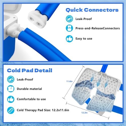 Ice Therapy Machine for Knee Surgery Cold Therapy with Programmable Timer