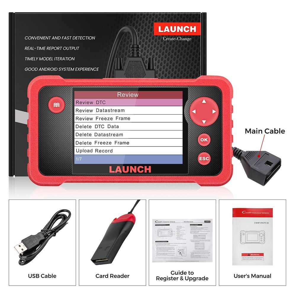 2024 LAUNCH X431 CRP123 V2.0 Car OBD2 Diagnostic Scanner Full System Code Reader