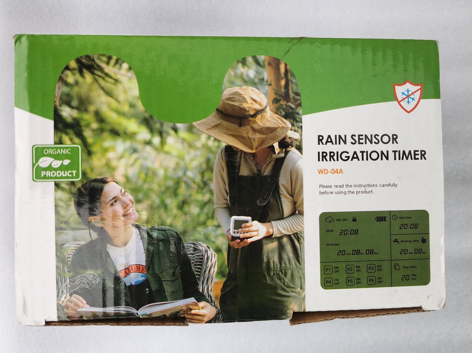 Rain Sensor Timer Water Irrigation WD-04A W/ Spikes, Nozzles ]