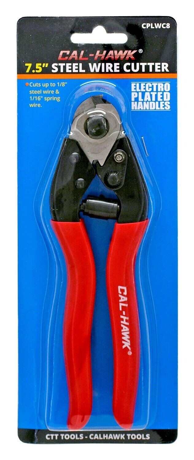 8" Steel Wire Cutter Cable Rope High Leverage Cut 10mm NEW