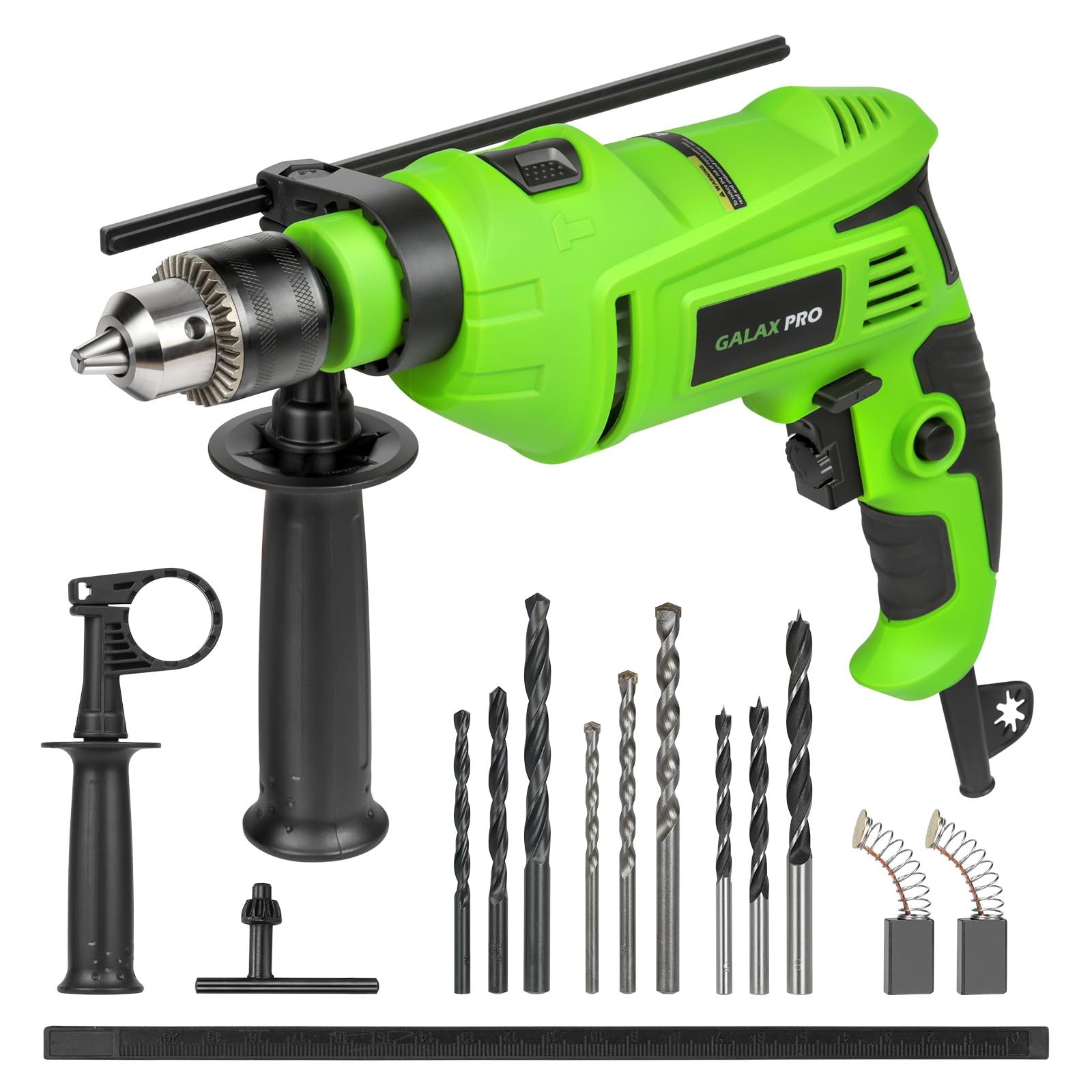GALAX PRO 7Amp 850W 2-in-1 Hammer Drill, 0-3000 RPM, 13 mm Metal Chuck, 360° Adj