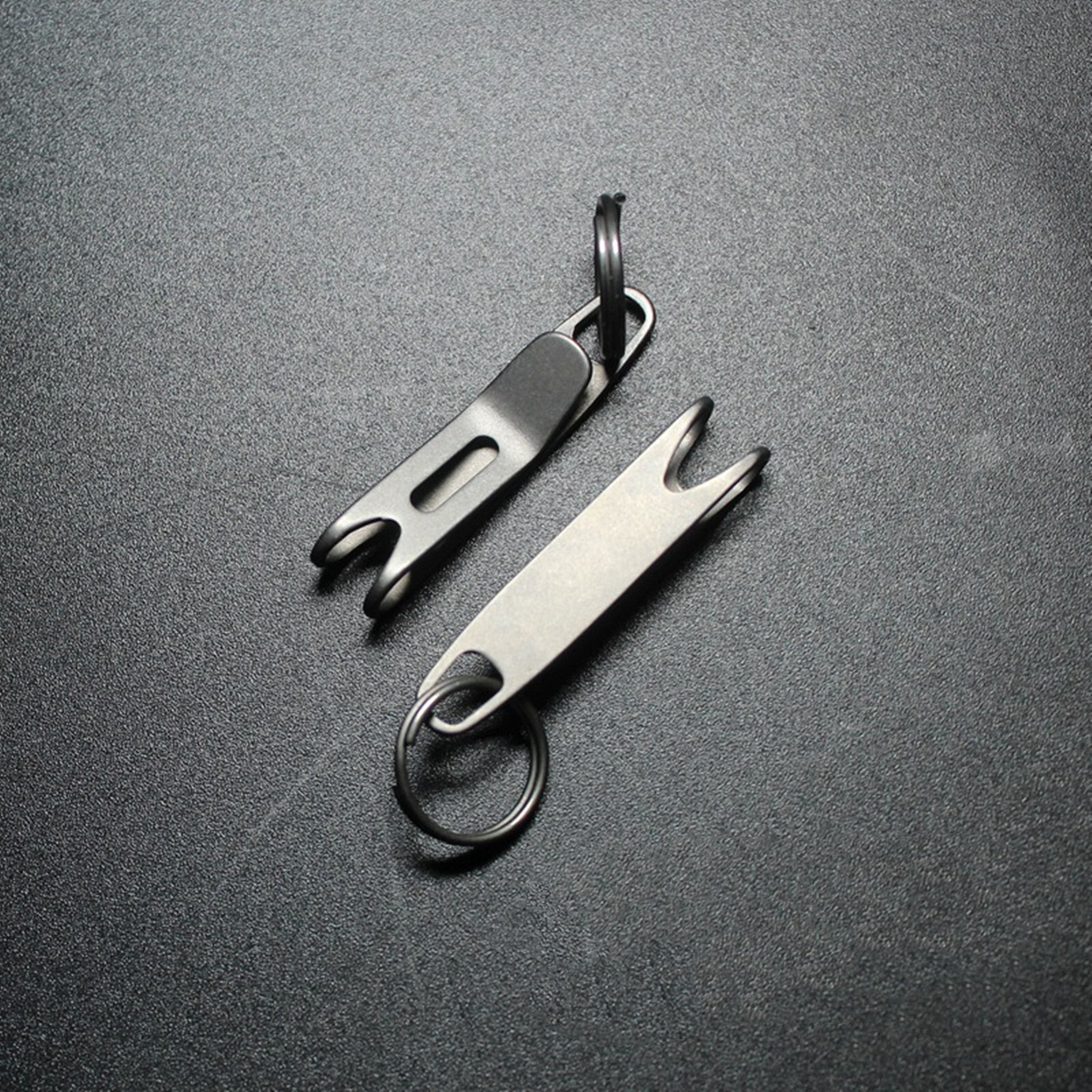 Mini Titanium alloy EDC Gear Pocket Suspension Clip Wallet Tool with Key Ring