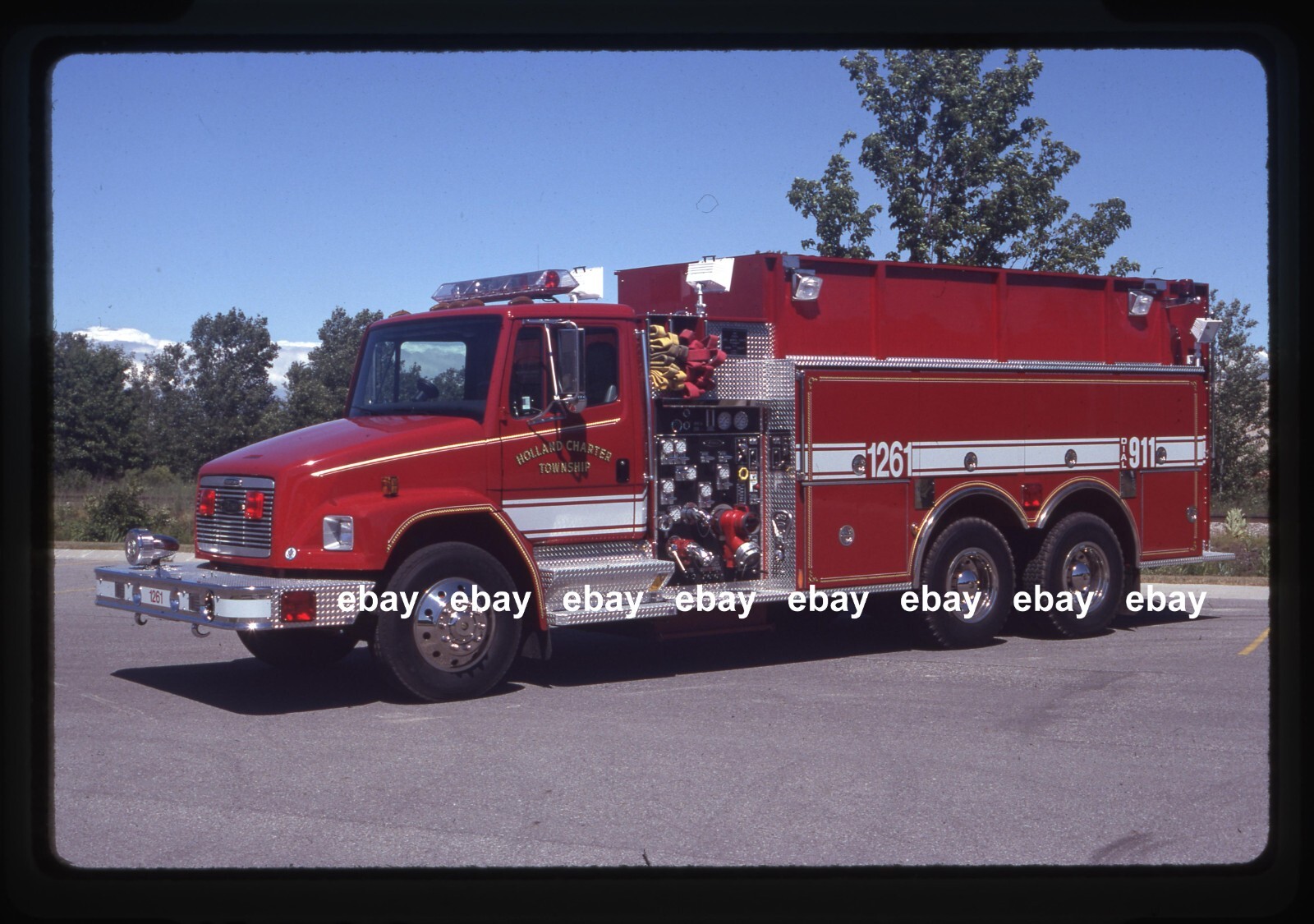 Holland Charter Twp MI 1996 Freightliner Pierce tanker Fire Apparatus Slide