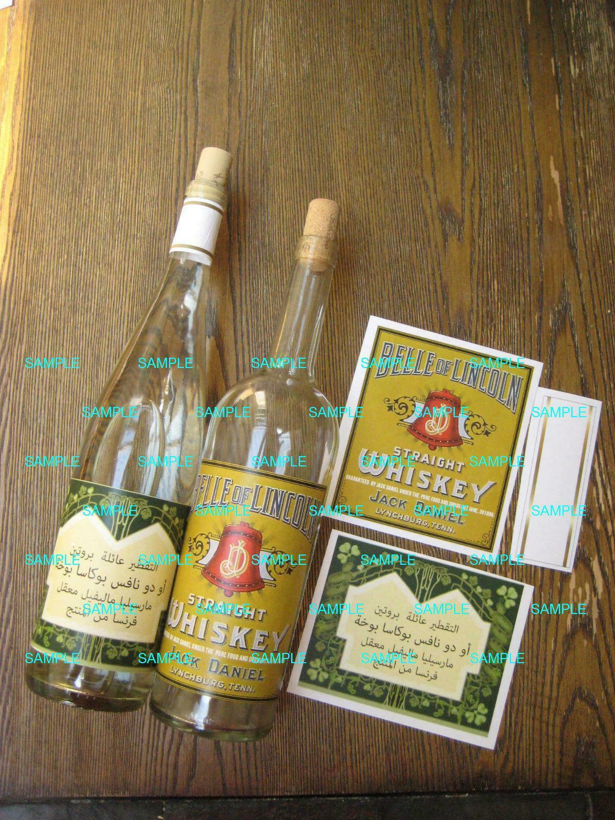 Indiana Jones Raiders of the Lost Ark - Whiskey & Belloq  Bottle Labels