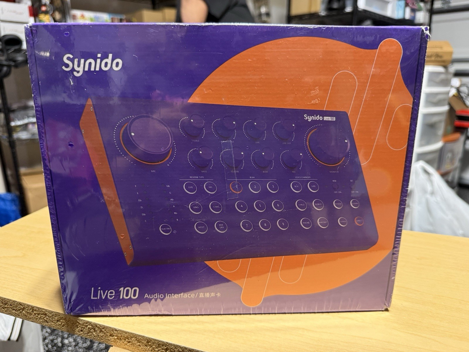 Synido Live 100 USB Audio Interface Bluetooth Phantom Power 2-Ch XLR I/O