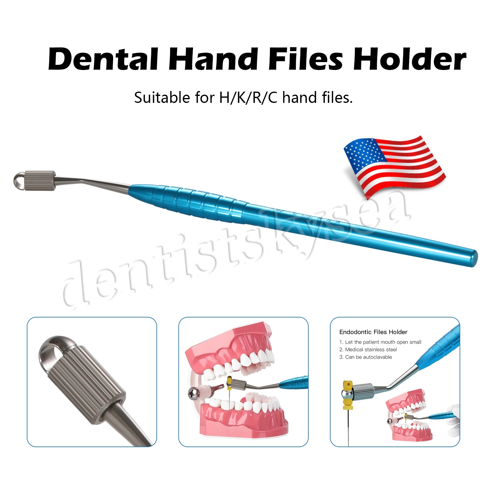 Dental Endodontic File Posterior Root Canal Holder 10Packs Niti K Files Hand Use