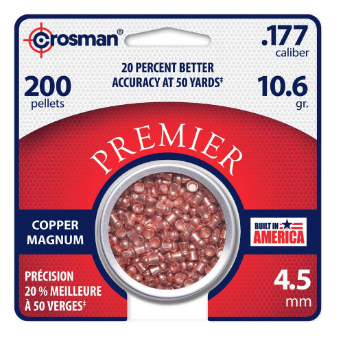 Crosman CBW776P .177-Caliber Premier™ Black Widow Pellets (250-Count)