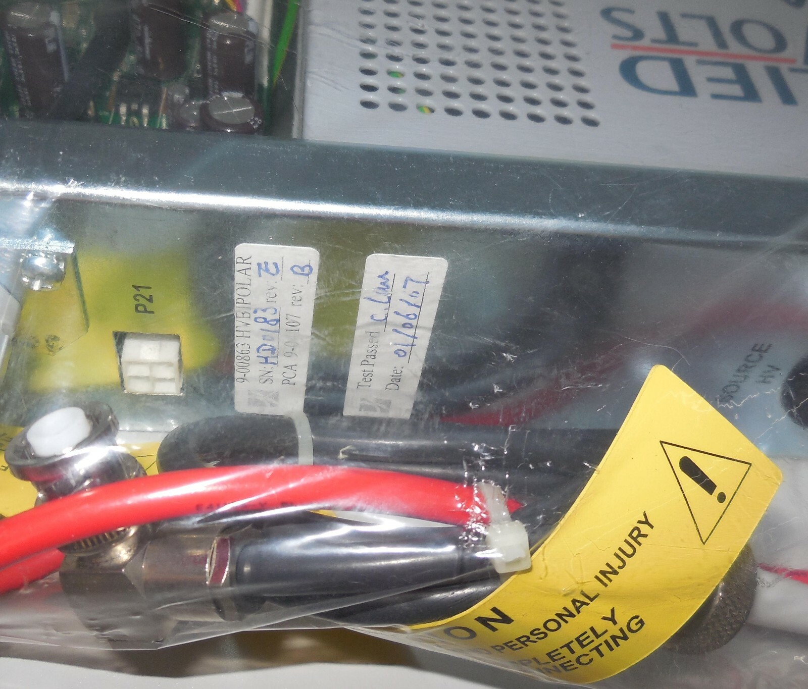 Bio-rad High Voltage Bipolar 9-00863 rev E