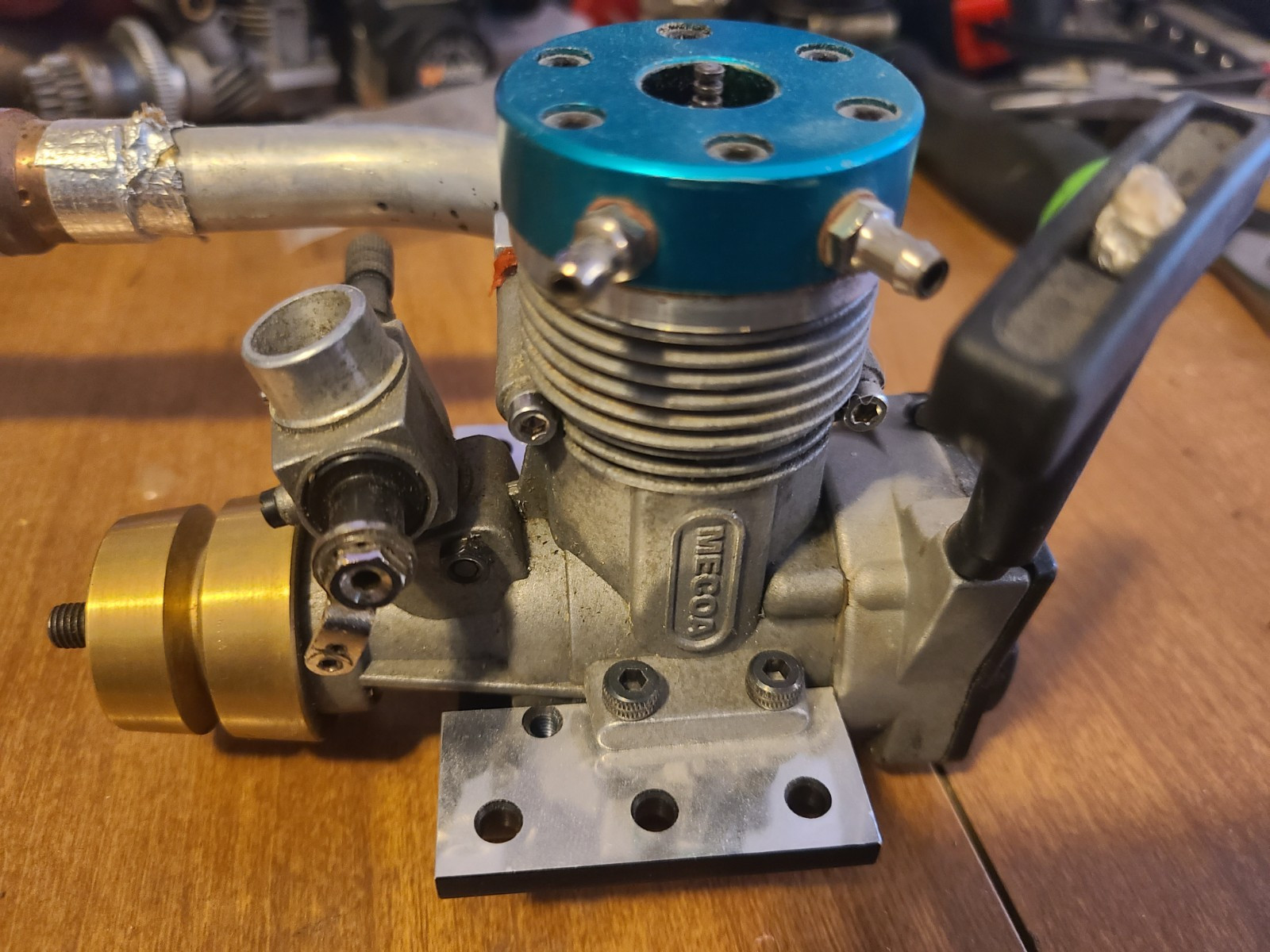 LOOK MECOA .46 cu. in. Marine Nitro inboard  boat engine  with  pull starter