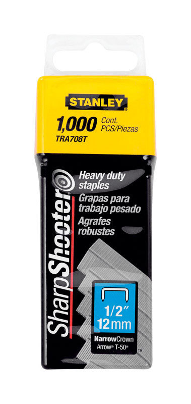 Stanley TRA708T Sharp Shooter Narrow Heavy Duty Staples 1/2 in.