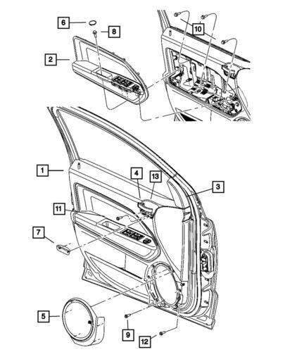 Genuine Mopar 2009-2017 Jeep Compass Speaker Grille Front Left 1AW73DK2AB