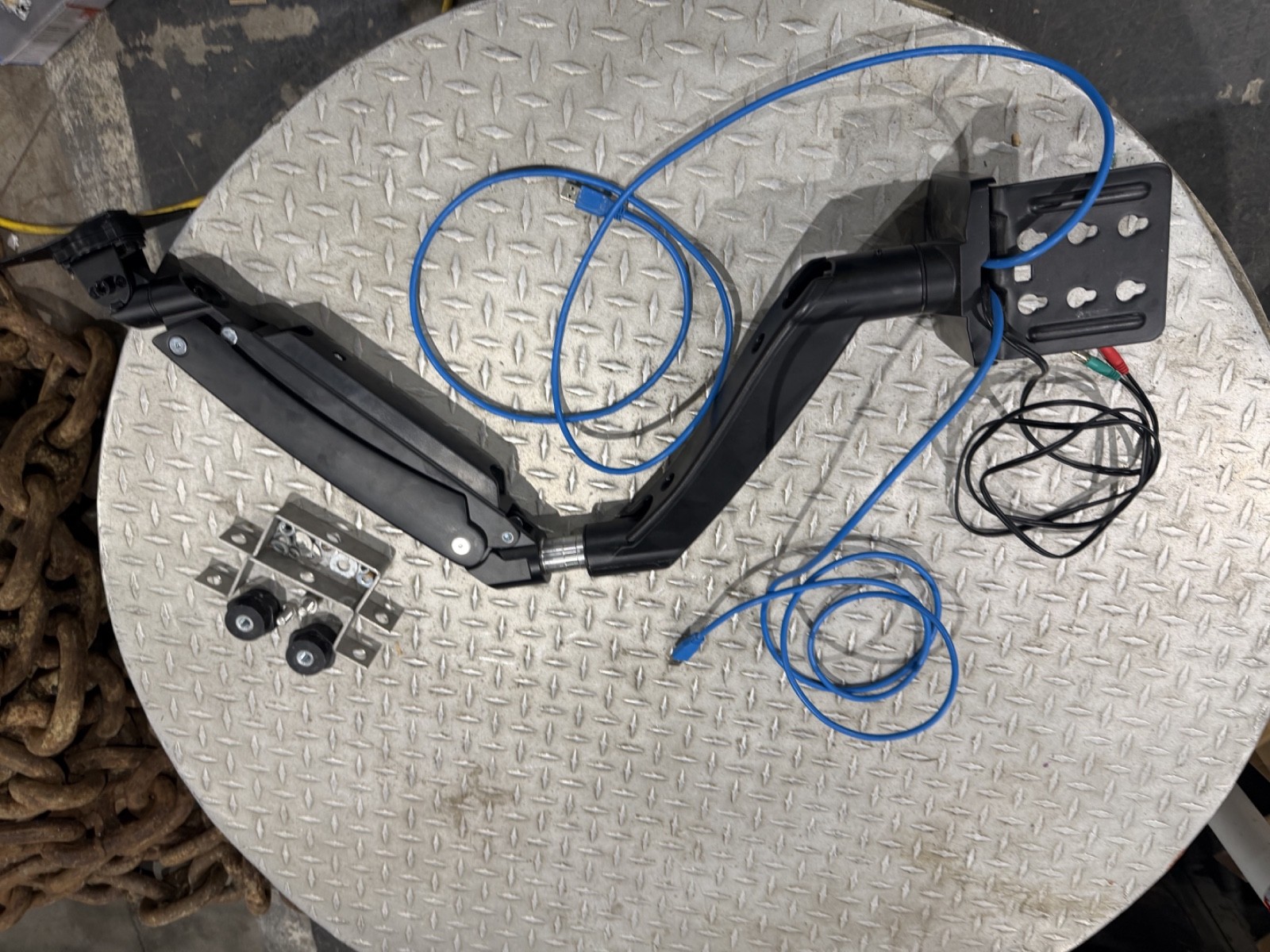 AVLT Mount bracket parts plus 2 ethernet and cord.