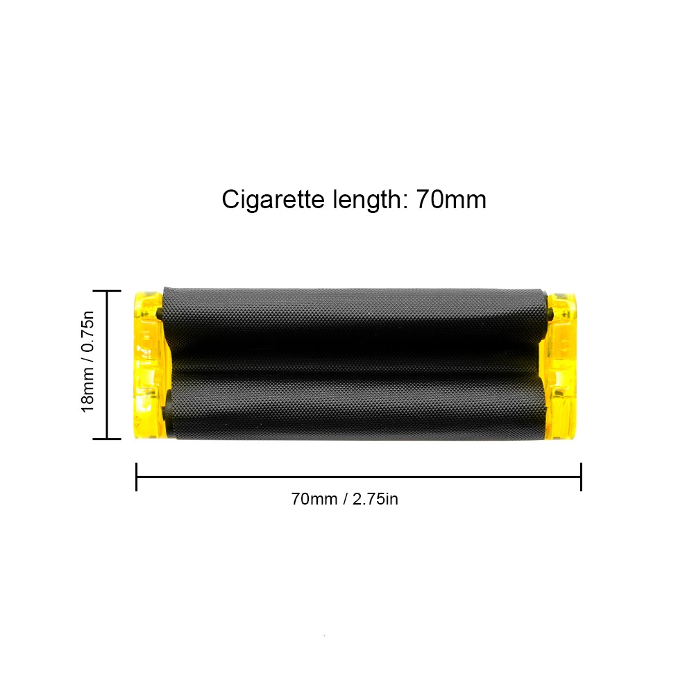 70mm Yellow Automatic Tobacco Roller Portable Plastic Cigarette Rolling Machine