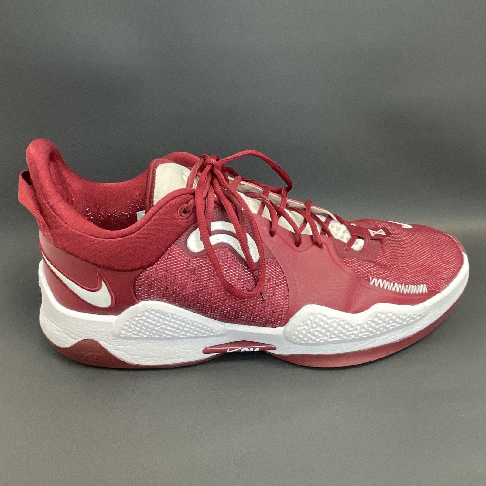 Nike Paul George PG 5 TB Promo Basketball Mens Size 15 Maroon Red DM5045-601
