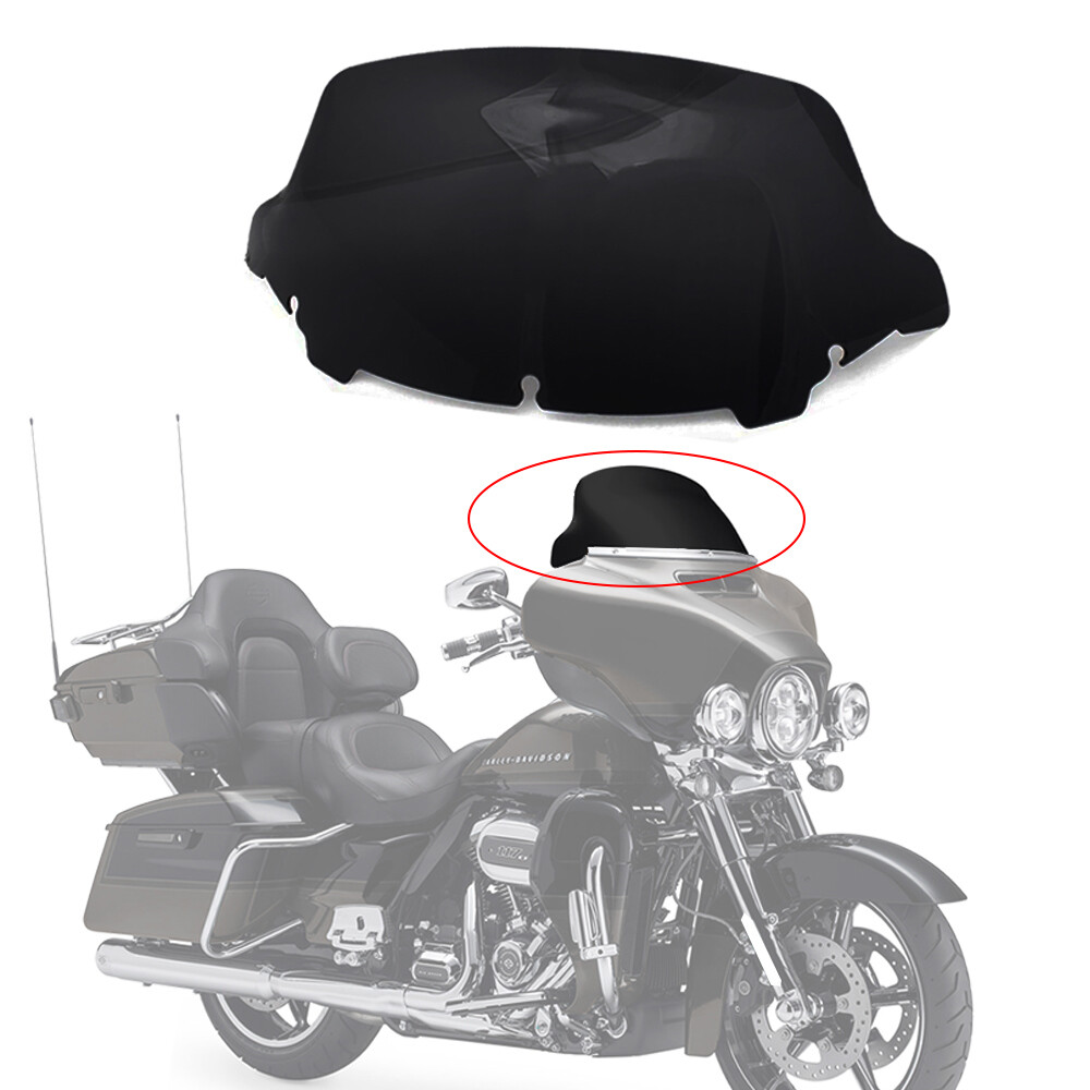 Black 10.5'' Windshield Windscreen for Harley Street Electra Glide 2014 - 2022