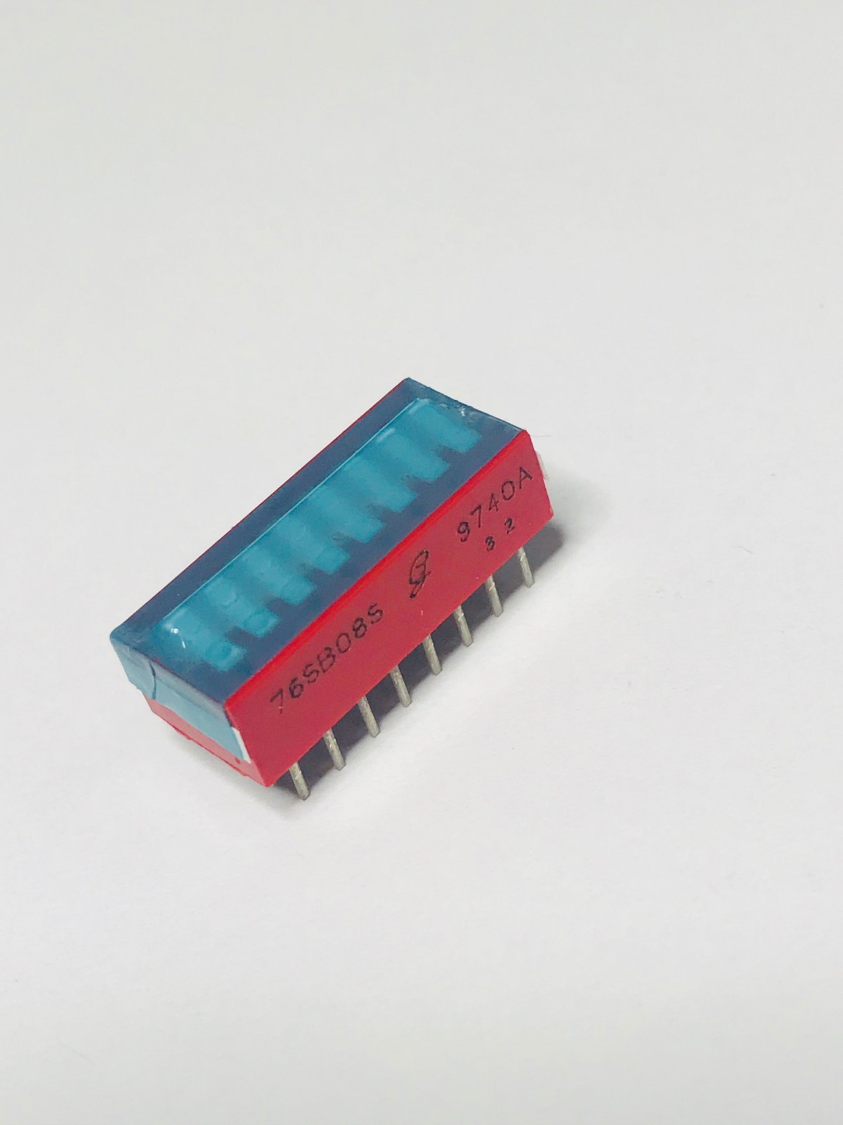 Lot of 45pcs 76SB08S Slide Dip Switch SPST 0.15A 30VDC Thru-Hole ST PC Pin