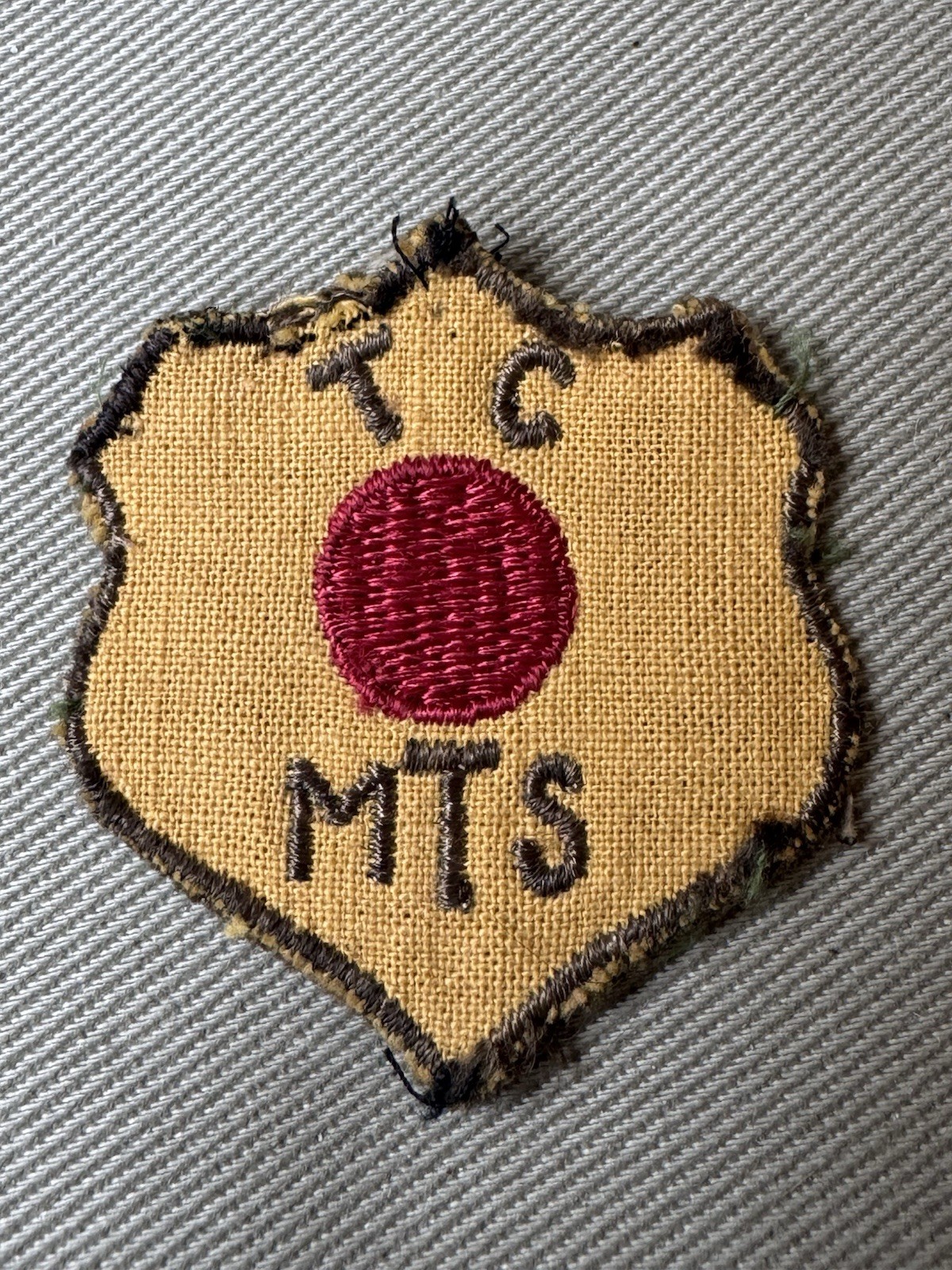 Original U.S. Army WWII Red Ball Express Driver’s Sleeve Patch - Theater-Made