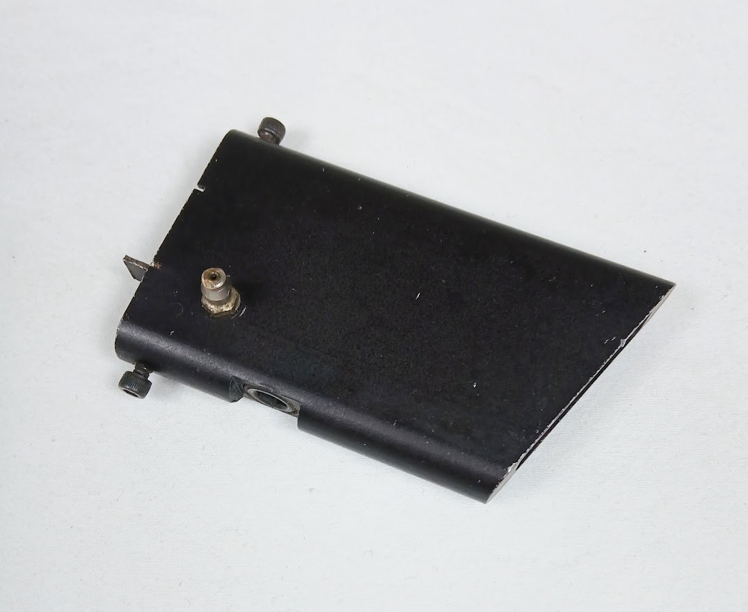 VINTAGE TONGUE MUFFLER CONTROL LINE BLACK ANODIZED ALUMINUM  NICE MODEL AIRPLANE