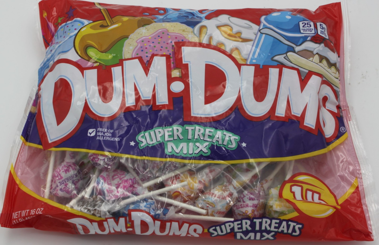 Dum-Dums Made in USA Super Treats Mix Pops Lolipops  16 oz  Best By 03/2028