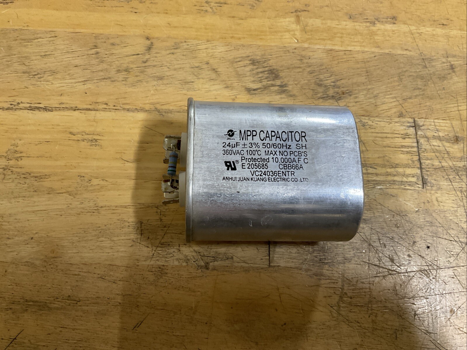 1Pc Capacitor 24uF 480Vac 50/60Hz