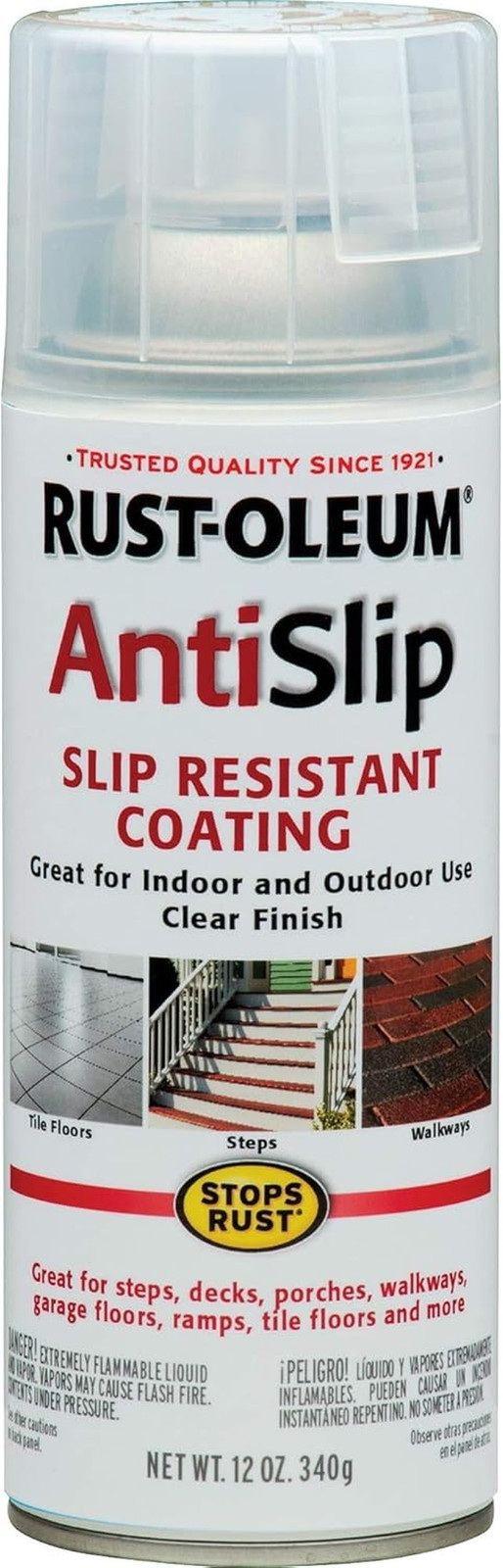 271455 Stops Rust Anti-Slip Spray, 12 Oz, Clear