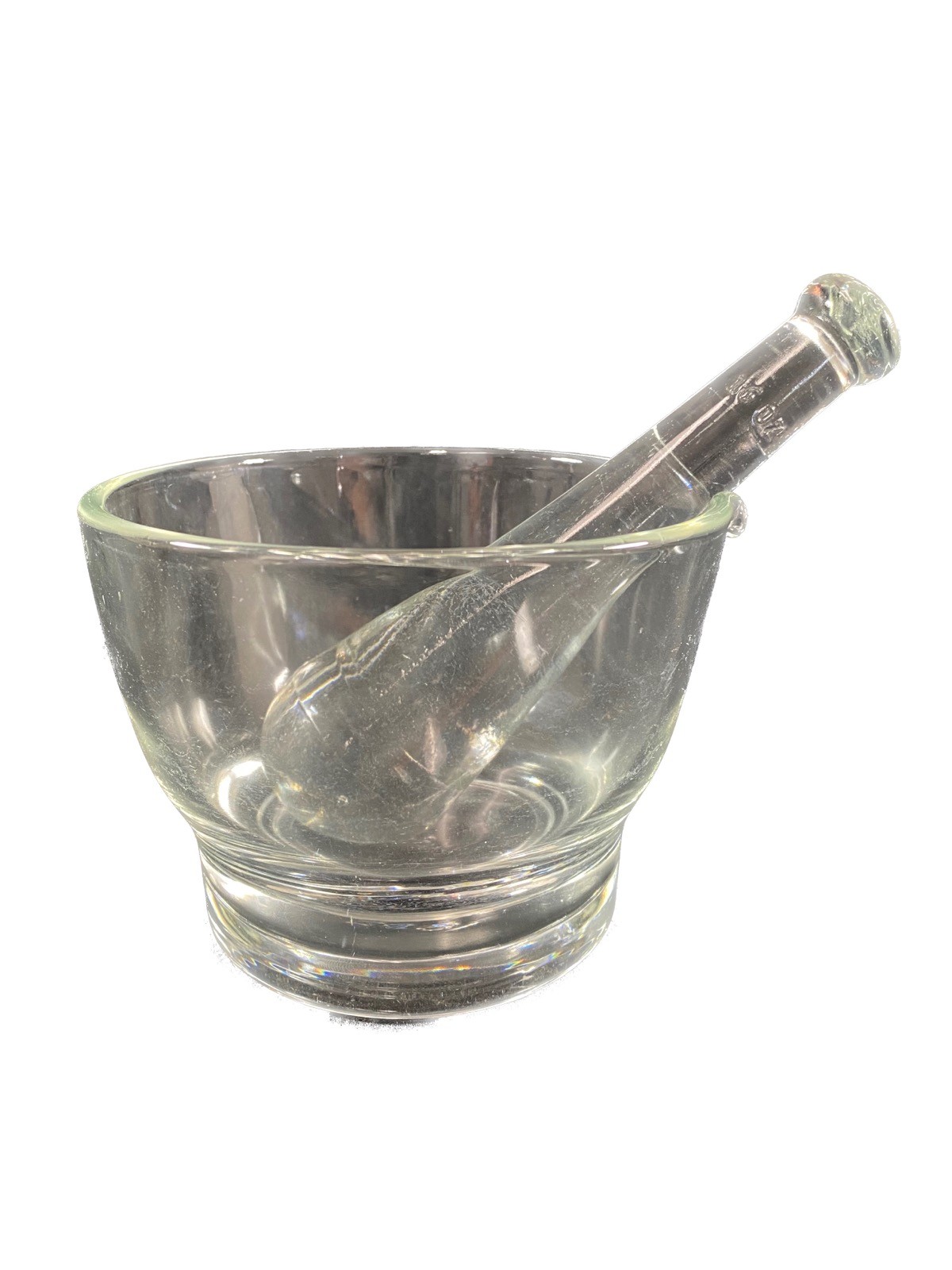 Laboratory Glass 16oz. 135mm OD x 105mm H Mortar 185mm Pestle Set