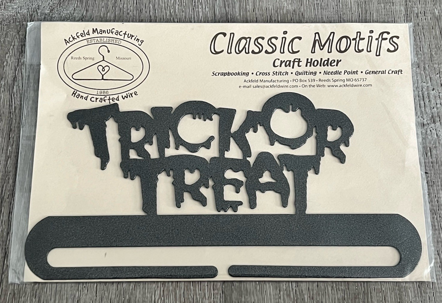 Classic Motifs Trick Or Treat 8” Inch Fabric Craft Holder