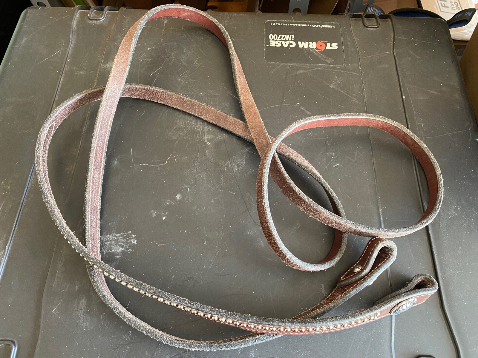Jeremiah Watt Chocolate Embellished Barrel Reins