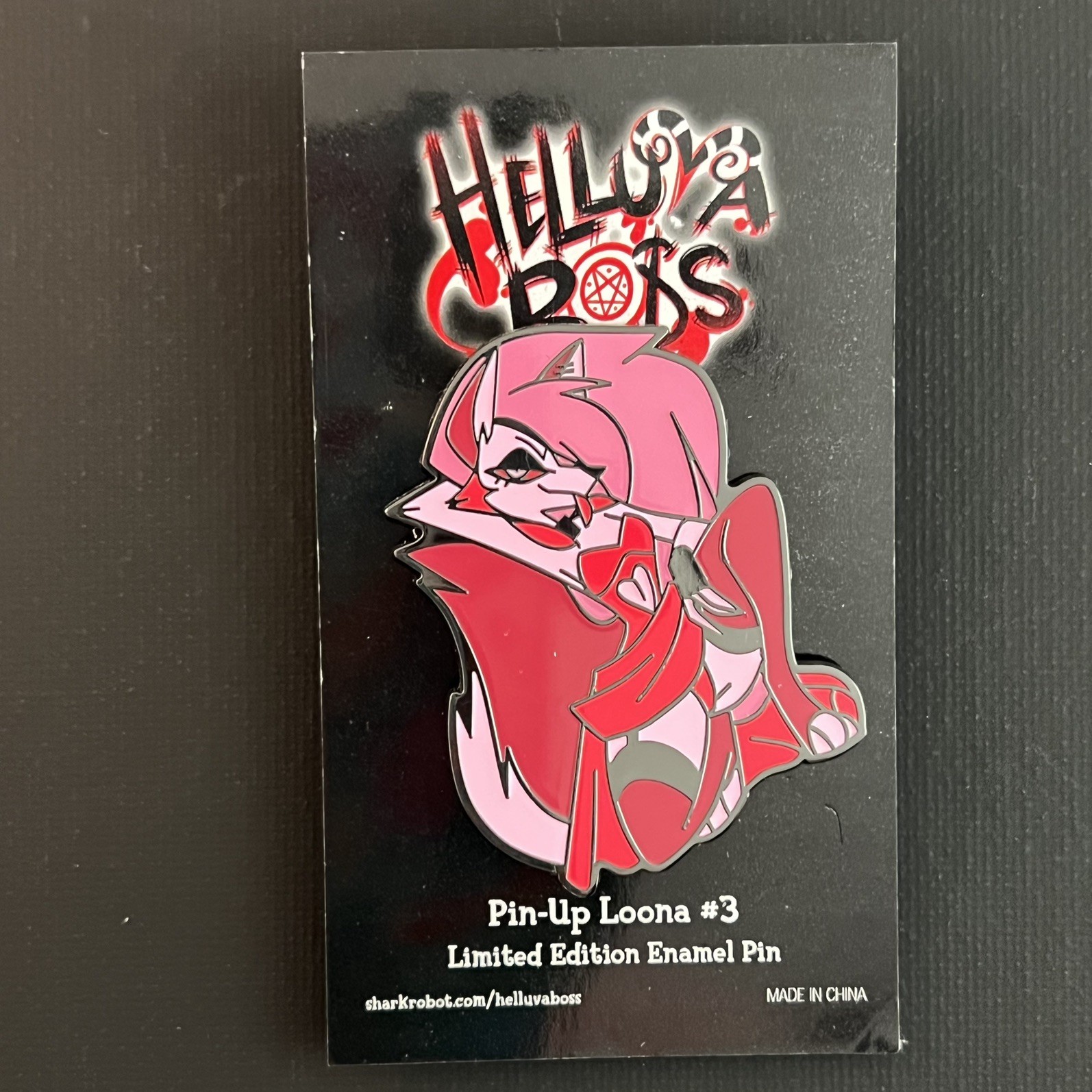 Helluva Boss Pin Up Loona #3 Shark Robot Limited Edition Enamel Pin