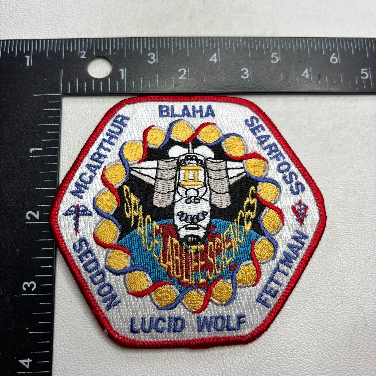 NASA Space Shuttle COLUMBIA Mission STS-58 Astronaut Patch Spacelab Life Sci00PY