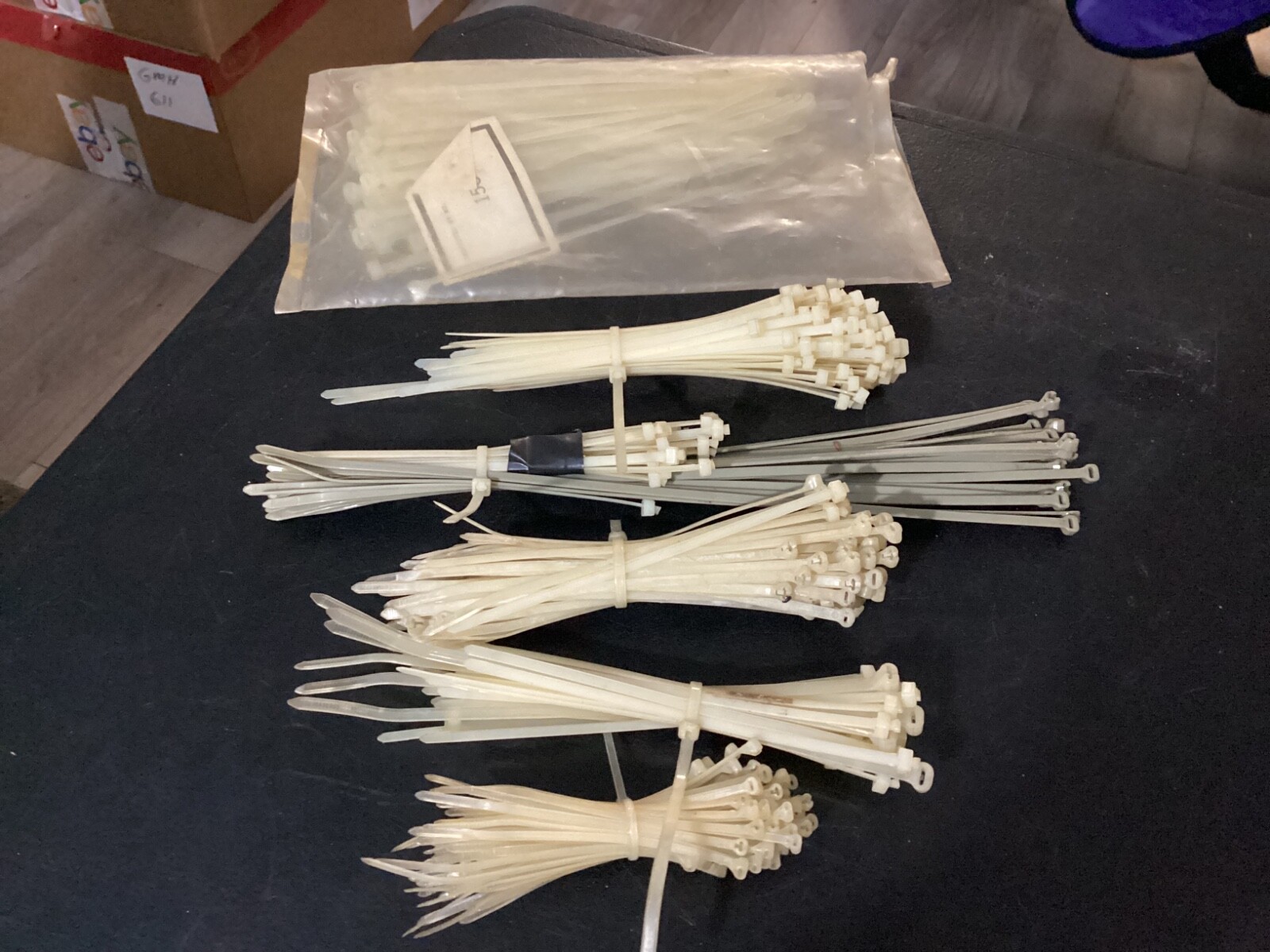 Lot of Assorted Size Plastic Wire Cable Ties